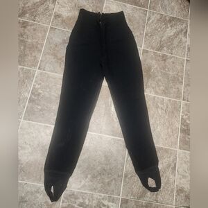 HEAD Sportswear Vintage Black Stirrup Leggings | Made in USA | Size 6